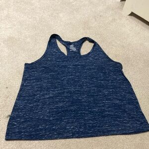 Blue active wear tank top